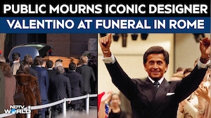 Valentino Death | Stars, Celebrities Say Final Goodbye To Fashion Icon Valentino At Funeral In Rome