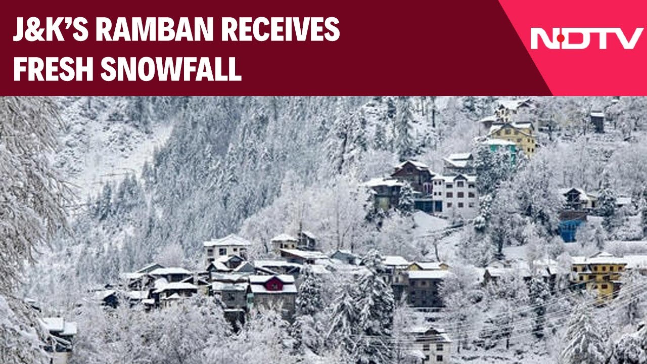 Jammu And Kashmir News | Fresh Snowfall in J&K’s Ramban Ends Prolonged Dry Spell