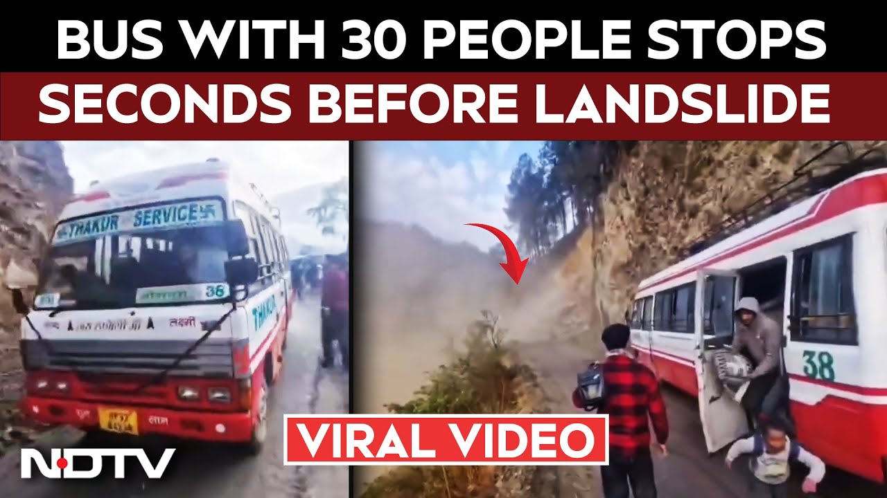 Driver's Presence Of Mind Saves 30 Lives As Mountain Crumbles "A Foot Away"