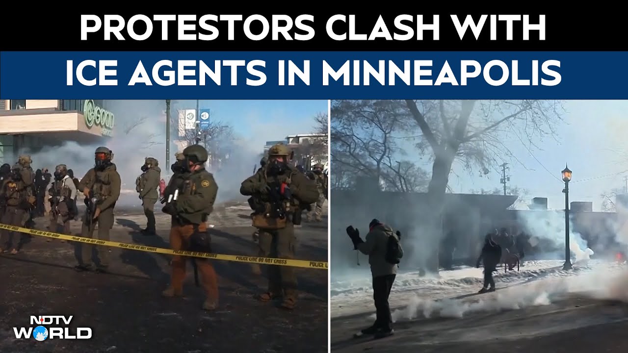 Protests Erupt Against ICE Agents In Minneapolis After 37-Yr-Old Man Shot Dead