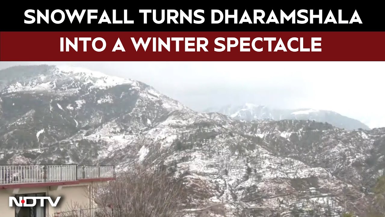 Fresh Snowfall Transforms Dharamshala Into A Winter Spectacle