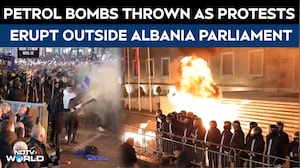 Albania Violence | Violent Clashes Erupt Outside Albania Parliament, Petrol Bombs Hurled