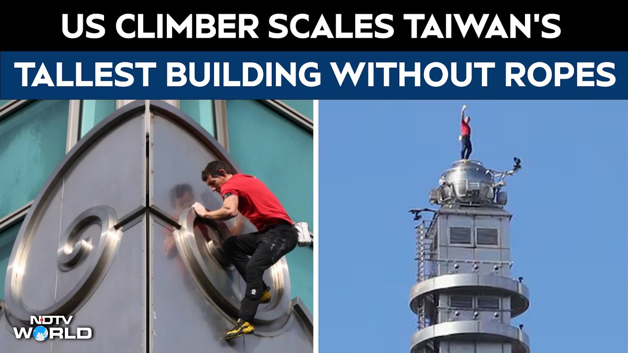 Alex Honnold Hardest Climb | US Climber Scales Taiwan's Tallest Building Without Ropes In 91 Minutes