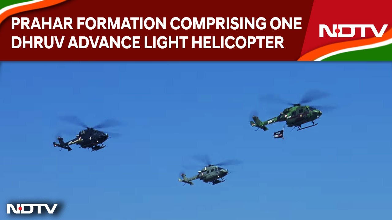 Prahar Formation Comprising One Dhruv Advance Light Helicopter