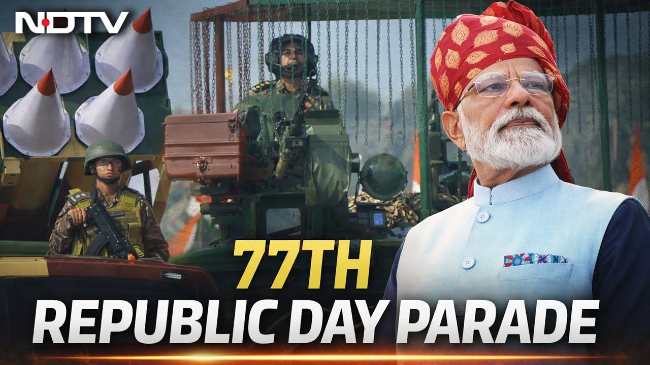 77th Republic Day Parade Showcases 'Battle Array Format' Of Army, Vande Mataram