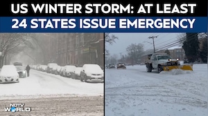 US Winter Storm Causes Major Air And Travel Disruptions, At Least 24 States Issue Emergency