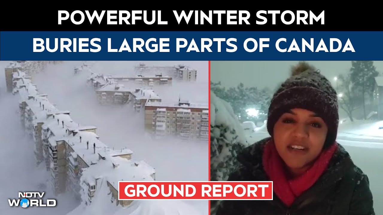 Winter Storm | Powerful Winter Storm Dumps Up To 50 cm Snow In Canada, Toronto Paralyzed