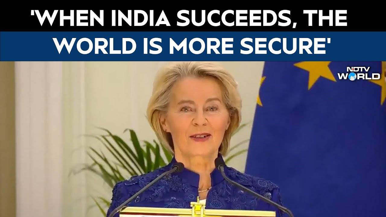 'When India Succeeds, The World Is More Secure', EU Chief To PM Modi After India, EU Sign Trade Deal