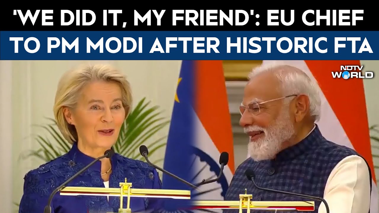 EU Chief Ursula Von Der Leyen To PM Modi: "We Did It"