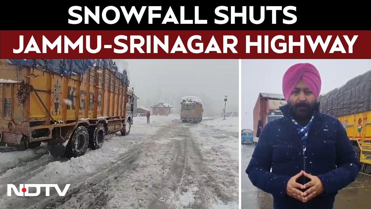 Srinagar Jammu Highway Update | Heavy Snow Closes Jammu-Srinagar Highway | Traffic Jam At Anantnag