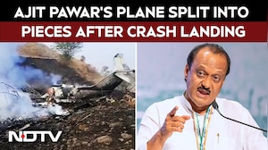 Ajit Pawar's Plane Split Into Pieces After Crash Landing