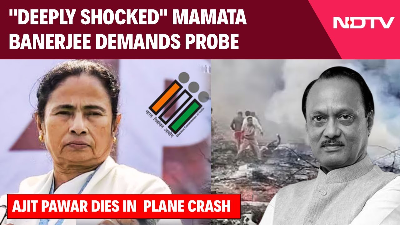 Ajit Pawar Plane Crash News | "Deeply Shocked": Mamata Banerjee Demands Probe Into Plane Crash