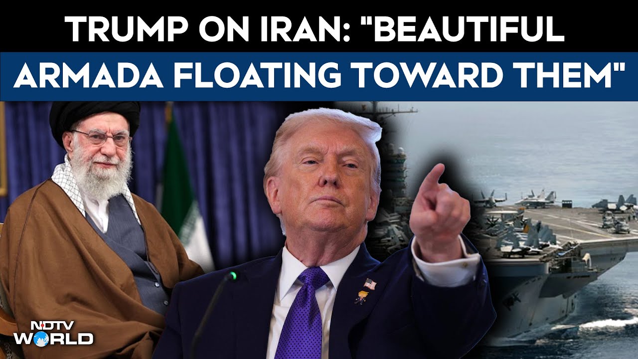 Trump Threatens Iran, Says “Beautiful Armada Floating Toward Them"
