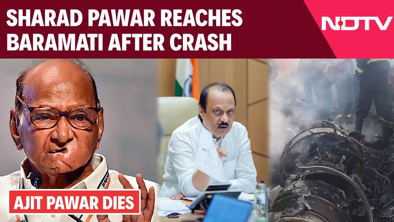 Ajit Pawar's Death: Sharad Pawar Reaches Baramati After Plane Crash