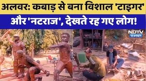 Alwar: कबाड़ से बना विशाल 'Tiger' और 'नटराज', देखते रह गए लोग! | Top News | Latest News | Rajasthan
