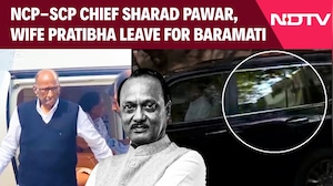 NCP-SCP Chief Sharad Pawar, Pratibha Leave For Baramati After Ajit Pawar's demise