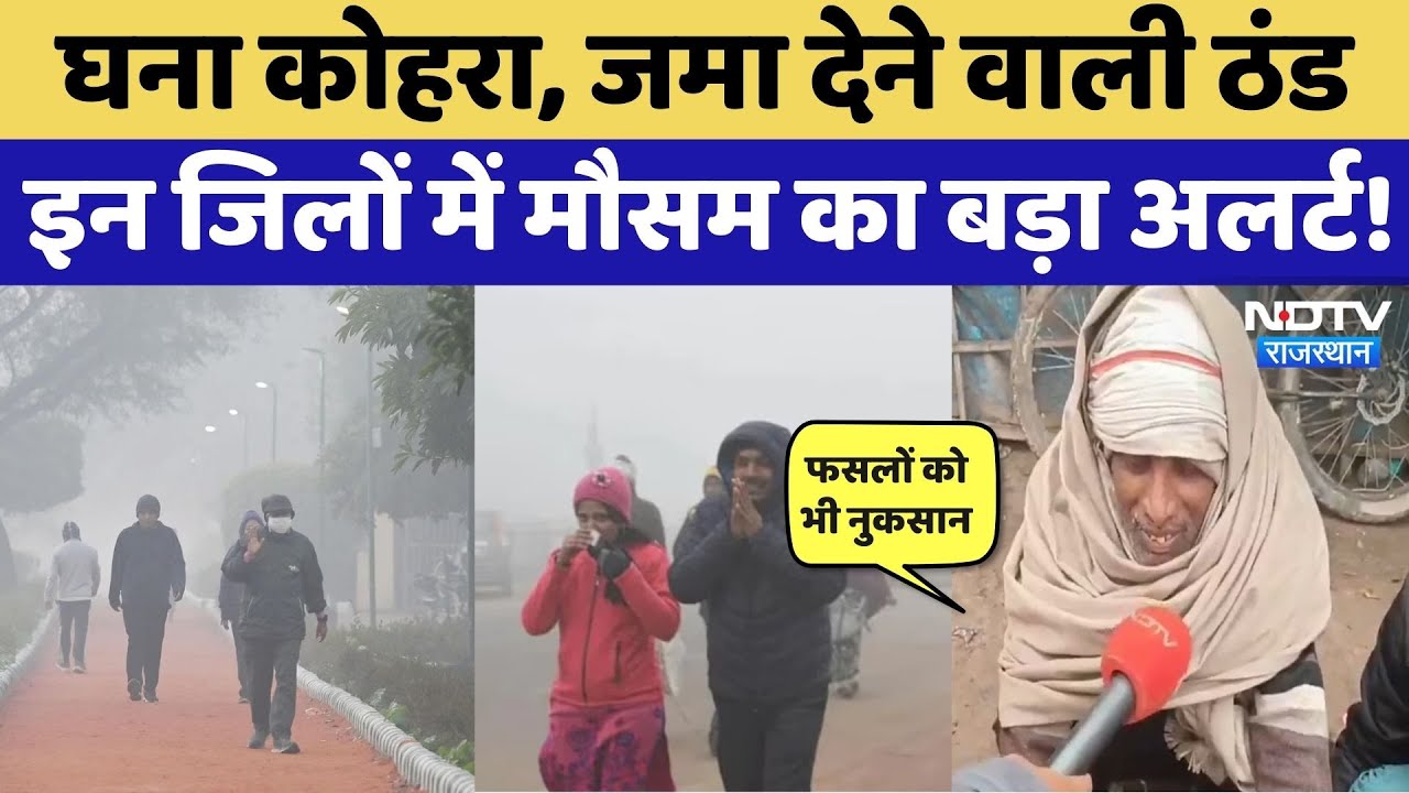 Weather Alert in Rajasthan: घना कोहरा, जनजीवन अस्त-व्यस्त, पड़ने वाली है कड़ाके की ठंड? Rain Alert