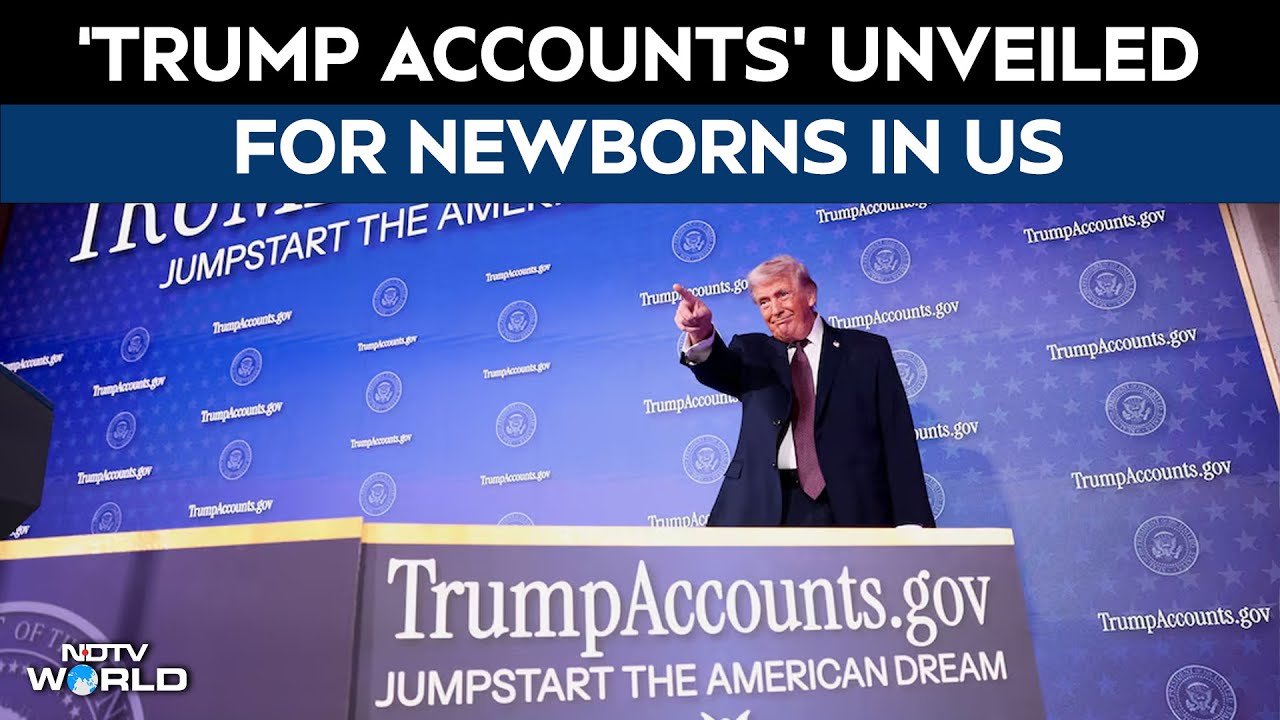 Trump Accounts | Trump Unveils 'Trump Accounts' For US Newborns, Nicki Minaj Joins Him On Stage