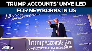 Trump Accounts | Trump Unveils 'Trump Accounts' For US Newborns, Nicki Minaj Joins Him On Stage
