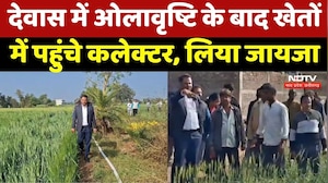 NDTV की खबर का असर, Dewas में Hailstorm के बाद खेतों में पहुंचे Collector, लिया जायजा