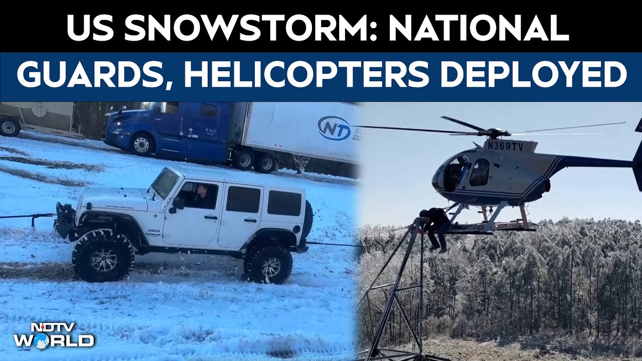 US Snowstorm  | Winter Storm Cripples US: National Guards Deployed, Helicopters Restore Power