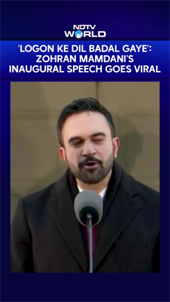 Video: 'Logon Ke Dil Badal Gaye': Zohran Mamdani's Inaugural Speech Goes Viral