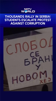 Thousands Rally In Serbia As Students Escalate Protest Against Corruption