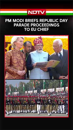 PM Modi Explains Republic Day Parade Proceedings To EU Chief Ursula Von Der Leyen