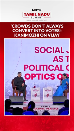 Vijay News | 'Crowds Don't Always Convert Into Votes': Kanimozhi On Vijay