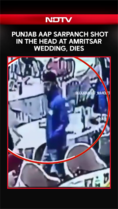 CCTV Shows Punjab AAP Sarpanch Shot In The Head At Wedding Hall, Dies