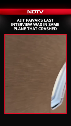 Ajit Pawar's Last Interview To NDTV Was In Same Plane That Crashed