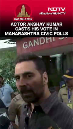 Video : Mumbai Elections | Akshay Kumar Urges Mumbaikars To Vote In Large Numbers After Casting Ballot