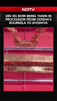 Ayodhya Ram Temple | 285-Kg Bow Being Taken In Procession From Odisha's Rourkela To Ayodhya