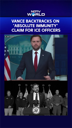 US VP JD Vance Backtracks On Absolute Immunity Claim For ICE Officers