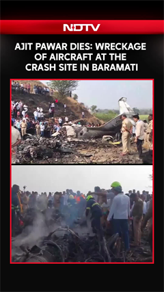 Ajit Pawar Dies In Plane Crash: Wreckage Of Aircraft At The Crash Site
