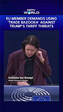 EU Member Kathleen Van Brempt Demands Using The 'Trade Bazooka' Against Trump's Tariffs