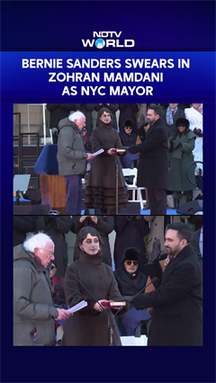 Zohran Mamdani Sworn In As NYC Mayor By Bernie Sanders In Second Ceremony