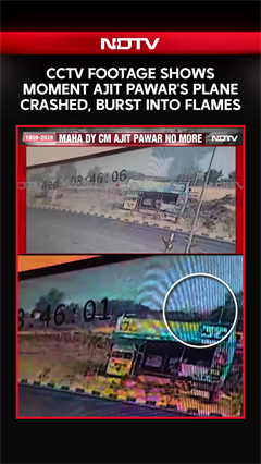 Ajit Pawar Plane Crash Video: Footage Shows Moment When Pawar's Plane Crashed
