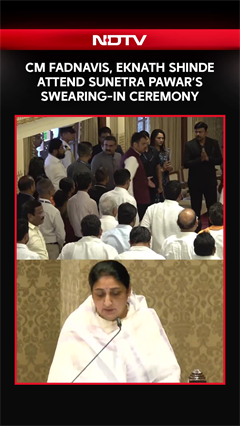 CM Devendra Fadnavis, Deputy CM Eknath Shinde, Attend Sunetra Pawar's Swearing-In Ceremony