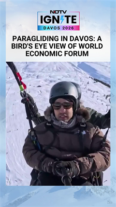 Paragliding In Davos: NDTV Brings A Bird's Eye View Of World Economic Forum