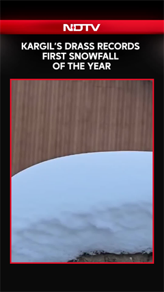 Jammu Kashmir News | Kargil&rsquo;s Drass Records First Snowfall Of The Year