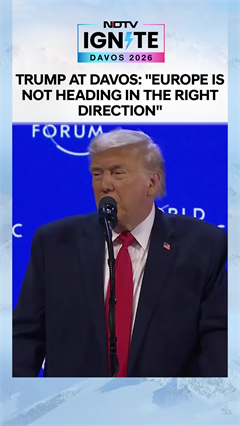 Trump News | Trump At Davos: 'Europe Is Not Heading In The Right Direction'