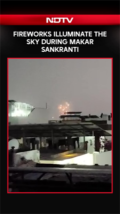 Fireworks Illuminate The Sky During Makar Sankranti