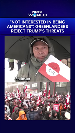 Greenlanders Protest Against Trump's Takeover Threats; "Not Interested In Being Americans"