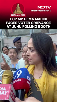 BMC Polls: BJP MP Hema Malini Faces Backlash As Elderly Voter Complains About Mismanagement