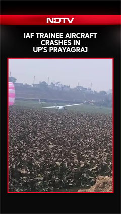 IAF Trainee Aircraft Crashes In UP's Prayagraj, Both Pilots Safe