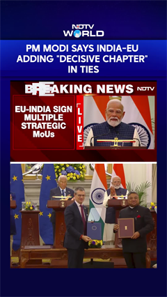 India-EU Trade Deal | PM Narendra Modi Says India-EU Adding "Decisive Chapter" in Ties