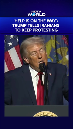 "Keep Protesting": Trump's "Help On Its Way" Message To Iran Protesters