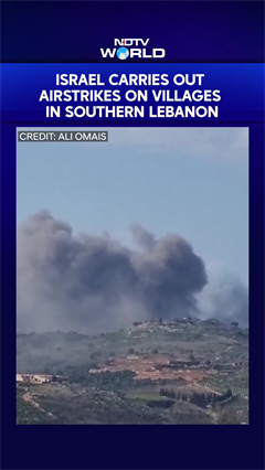 Israel Carries Out Airstrikes On Villages In Southern Lebanon