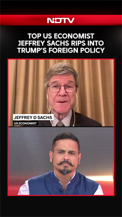 Top US Economist Jeffrey D Sachs Delivers Sharp Quips On Trump's Foreign Policy